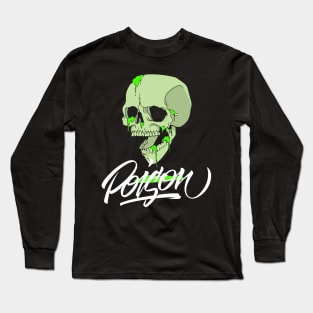 Skull Green Liquid Poisoned Long Sleeve T-Shirt